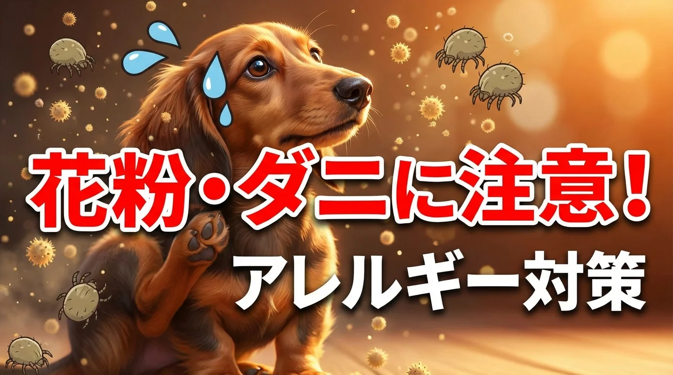 ダックスフンドの環境アレルギー対策:花粉・ハウスダストから愛犬を守る方法