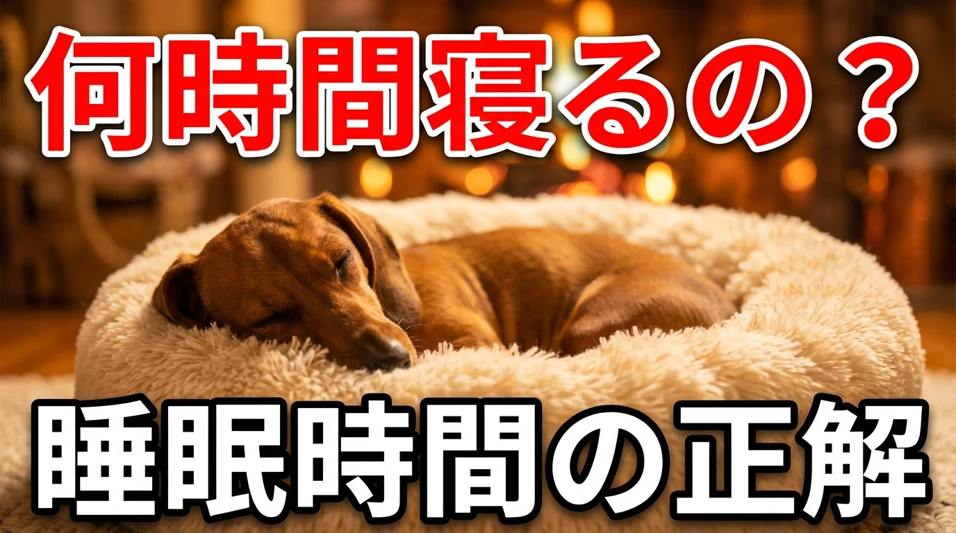 ダックスフンドの睡眠時間はどれくらい?年齢別の目安と快適なベッド選び